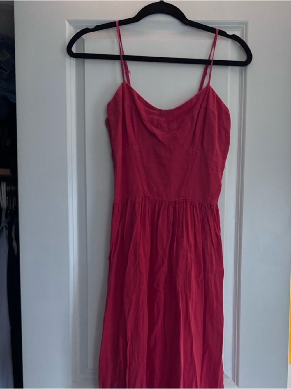 YFB Classic Spaghetti Strap Red Maxi Dress